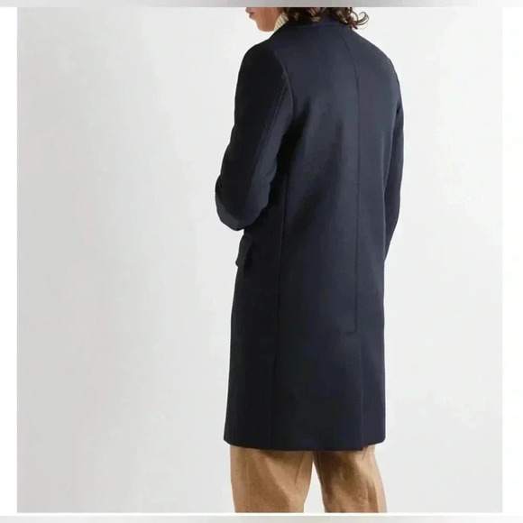 AMI Paris Wool and Cashmere Blend Navy Blue Coat Sz M - Picture 14 of 14